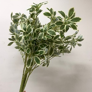 LE-417 85cm Branche artificielle de Schefflera à feuilles variées effet parapluie, tige de verdure pour remplissage vert DIY - Product Image 2