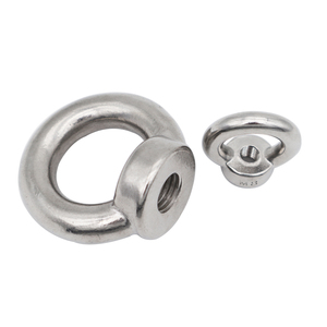 Anello <span class=keywords><strong>di</strong></span> Sollevamento Rotondo DIN582 in Acciaio Inox per Uso Industriale, Nautico e <span class=keywords><strong>di</strong></span> Sollevamento, Componenti per Macchinari - Product Image 1