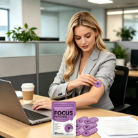 Patch Concentration Personnalisé OEM aux Herbes Naturelles pour Améliorer l'Apprentissage et la Concentration au Travail