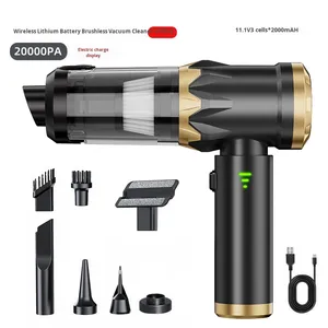 Aspirapolvere per <span class=keywords><strong>Auto</strong></span> YIXIN Argento, Tre Livelli di Aspirazione, Senza Fili, a Batteria, Portatile, Senza Spazzole, Raccoglitore di Polvere 0.5-1L - Product Image 1