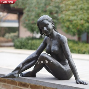 Stunning bronze naked sex girl statue for Decor and Souvenirs ...