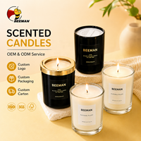 Beeman Bougies Parfumées de Luxe Huiles Parfumées Cire de Soja Aromathérapie