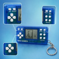 Porte-clés en PVC léger en forme de mini console de jeu rétro classique nostalgique, pendentif pour sac d'école, vente en gros