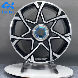 Rines Dub Floaters Nuevos, Pulidos, Forjados, de Aleación Negra Brillante, 18x8.5J 5x114.3 +<span class=keywords><strong>35</strong></span> CB73.1 5 Birlos, Diseño Geométrico de Radios Divididos - Product Image 5