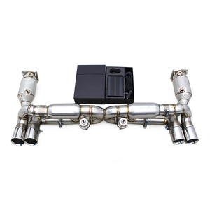 Sistema de escape YD <span class=keywords><strong>Turbo</strong></span> para <span class=keywords><strong>Porsche</strong></span> 911 Carrera <span class=keywords><strong>996</strong></span> <span class=keywords><strong>TURBO</strong></span> 3,6 T 1997-2005 silenciador de escape de acero inoxidable con tubo de bajada de catalizador - Product Image 1