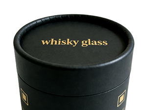 Caja de Embalaje Cilíndrica Redonda de Papel Resistente para Vasos de Whisky, Regalo de San Valentín - Contenedor de Bar de Lujo Negro - Product Image 4