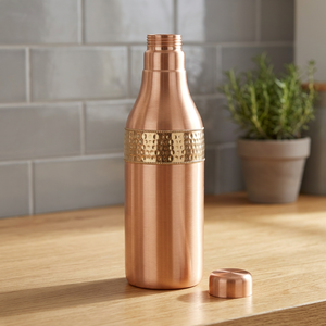 Affordable Real Copper Bottle For Drinking Household Office Use Drinkware Certified Copper Water Bottle With Lid Leakproof - Product Image 1
