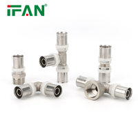 IFAN Tous types de raccords à sertir en laiton Raccords à sertir PEX Al PEX 16mm 20mm 25mm 32mm Raccord à sertir pour tuyau composite Pex