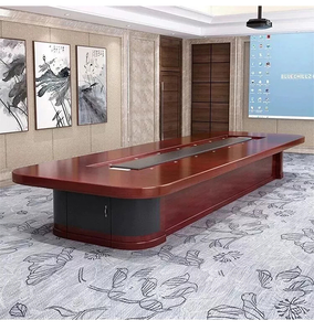 Nhà Máy nội thất văn phòng tùy chỉnh phòng họp lớn hội nghị bàn hội nghị bàn gỗ hiện đại gỗ rắn gỗ bàn 20 - Product Image 6