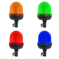 Balise stroboscopique Led lumière Base Flexible toit 15W montage sur tuyau danger feu de circulation flash rotatif avertissement d'urgence lumière de sécurité
