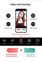 Interphone audio-vidéo Aiendi Tuya avec caméra et reconnaissance faciale 3D, empreinte digitale, mot de passe, carte RFID, serrure de porte intelligente numérique