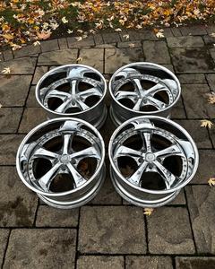 Mingyue Juego de 2 Ruedas Forjadas de <span class=keywords><strong>19</strong></span> y 20 Pulgadas, Cromadas, Cóncavas y Profundas, para Automóviles de Pasajeros <span class=keywords><strong>BMW</strong></span> Serie 3 4 5 M2 M3 <span class=keywords><strong>E46</strong></span> F30 Audi RS4 RS6 - Product Image 3