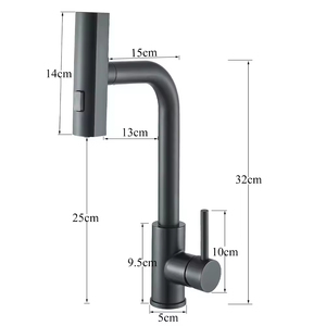Kawal nóng bán linh hoạt Spout 360 độ bếp tap touchless Thác chìm vòi nước van gốm Lõi vòi Nước Nhà Bếp - Product Image 6