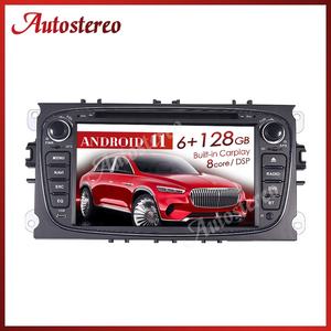 Reproductor Multimedia con GPS para coche, unidad principal de Audio estéreo con <span class=keywords><strong>Android</strong></span> 11, 6 + 128G, para Ford Focus, S-MAX, Mondeo, C-MAX, <span class=keywords><strong>Galaxy</strong></span> - Product Image 3