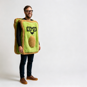 Costume en peluche Toast à l'<span class=keywords><strong>avocat</strong></span> pour adulte, tenue amusante en forme de nourriture, <span class=keywords><strong>déguisement</strong></span> pour Halloween, carnaval, fête, spectacle, cosplay - Product Image 2