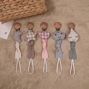 Chupete de bebé Newbron Clip de maniquí bohemio con <span class=keywords><strong>tela</strong></span> de algodón suave Star Cloud Moon para 0-12 meses - Product Image 6