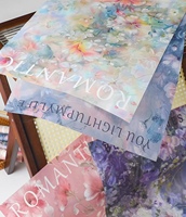 Papier d'emballage floral de style peinture à l'huile sicilienne, papier artistique FengHua pour bouquets