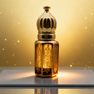 Mini <span class=keywords><strong>flacon</strong></span> de luxe <span class=keywords><strong>vide</strong></span> en verre octogonal doré de 3 ml, 6 ml, 12 ml avec bouchon à vis pour huile essentielle, attar, <span class=keywords><strong>parfum</strong></span> et huile de oud - Product Image 6
