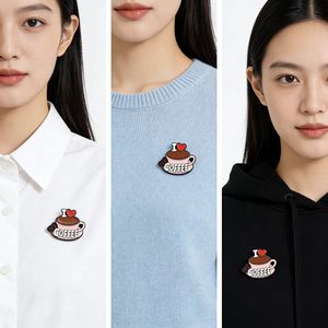Épingles en émail sur le thème du café, ensemble de broches mignonnes pour les amateurs de café - Product Image 6