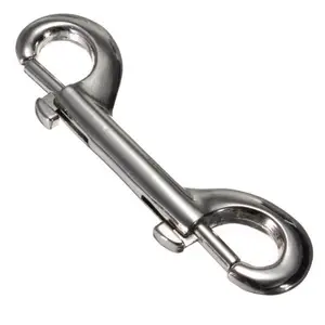 Mosquetón Redondo de Aleación de Zinc Niquelado de Doble Anillo para Uso en Parques Infantiles y Espacios Abiertos - Product Image 2