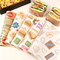 Alas Kertas Anti Minyak untuk Burger dan Sandwich, Kualitas Makanan, Harga Pabrik, Penyerap Minyak, Alas Loyang Panggang