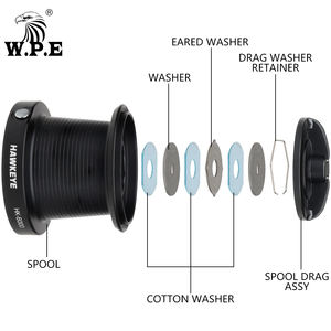 W.P.E Nouveau <span class=keywords><strong>HAWKEYE</strong></span> 7 + 1 BBs 5500-10000 autre moulinet 4.6:1 moulinet de pêche Spining Fishing Factory moulinets - Product Image 4
