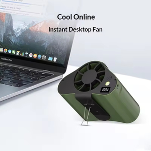 Portable High Speed Handheld Fan Folding <b>Bracket</b> Personal Air Cooler Strong Wind For Travel Camping Office Desk - Product Image 6