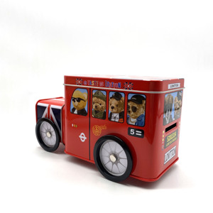 Kunden spezifisches Design Süßigkeiten Verpackung Zinn Boxen Süßigkeiten Auto Form Zinn <span class=keywords><strong>Box</strong></span> LKW Form Geschenk Zinn Behälter - Product Image 4