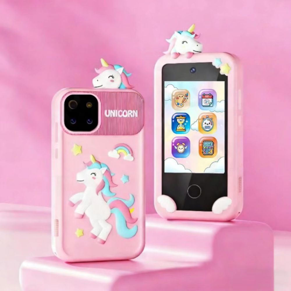 Double caméra standard licorne rose