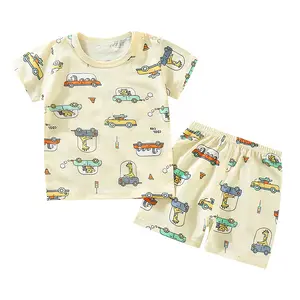 2023 ragazzo abbigliamento per bambini 2 pezzi Set di abbigliamento per ragazzi da 1 a 6 anni felpa Casual T-shirt e pantaloncini Set