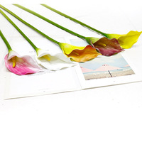 Fleur de calla artificielle PPS de haute qualité, toucher réel, 75 cm, en latex, pour mariage, décoration de table, événements