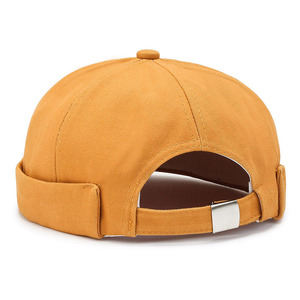 Unisexe rétro sportif Docker brodé visage souriant chapeau imperméable coton sans bord marin roulé manchette Dot plage extérieur Baseball - Product Image 2