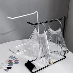 Expositor de Cartas de Colores <span class=keywords><strong>para</strong></span> Uñas, Soporte <span class=keywords><strong>para</strong></span> Muestras de Esmalte en Gel, Forma de Abanico, Soporte <span class=keywords><strong>para</strong></span> Muestras de Uñas, Paleta de Práctica de Esmalte de Uñas - Product Image 1