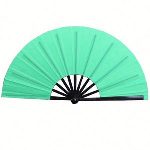 13 Inches Large Rainbow Bamboo Folding Fan 33cm Chinese Traditional DIY Party Style Hand Painted Basket <b>Pattern</b> Loud Clacking - Product Image 6