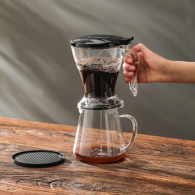 Özel Logo akıllı kahve çay Steeper sihirli yerçekimi demlik Coaster ile mükemmel çaydanlık çay makinesi