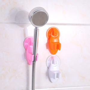 Suction Cup <b>Shower</b> <b>Head</b> <b>Holder</b> Round PP Minimalist Design For Bathroom Use - Product Image 1