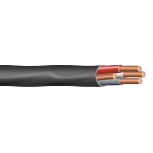 Nmwu Chất lượng cao bị mắc kẹt Cáp 14awg 12AWG 10awg 300V PVC cách nhiệt màu đen trắng đỏ dây đồng ngầm ứng dụng - Product Image 2