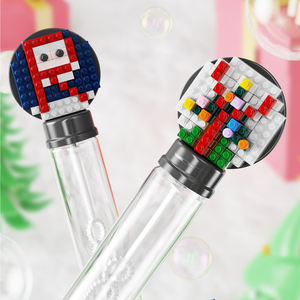QIZHILE 24 pièces bloc <span class=keywords><strong>de</strong></span> construction baguette à bulles jouets souffleur à bulles en plein air fabricant <span class=keywords><strong>de</strong></span> machine à savon électrique baguette à bulles magique - Product Image 2