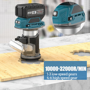 Défonceuse <span class=keywords><strong>électrique</strong></span> sans balais <span class=keywords><strong>à</strong></span> batterie lithium-ion rechargeable, machine <span class=keywords><strong>à</strong></span> rainurer et <span class=keywords><strong>à</strong></span> percer, 10000-32000 tr/min - Product Image 6