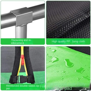 Trampolín Grande para Interiores/Exteriores con Red <span class=keywords><strong>de</strong></span> Protección, Cama Elástica <span class=keywords><strong>de</strong></span> Espuma para Adultos, para Fitness - Product Image 4