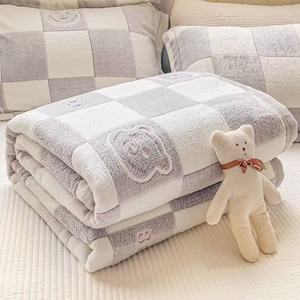 Tất cả các mùa 50x70 inch siêu mềm Fluffy lông cừu ném Chăn siêu ấm áp cho mùa đông sử dụng đi văng giường rắn raschel dệt kim chăn - Product Image 2