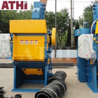 Machine de sablage à tambour automatique ATHI Q326 à courroie en caoutchouc, capacité de charge 2000 kg, moteur 16 kW, pour débavurage de petites pièces moulées et ressorts