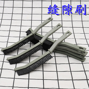 Brosse à bandes de 3,5 cm de largeur, à poils durs, pour le nettoyage des coins des carreaux de salle de bain et de cuisine, usage domestique, manuelle, avec manche en plastique - Product Image 5