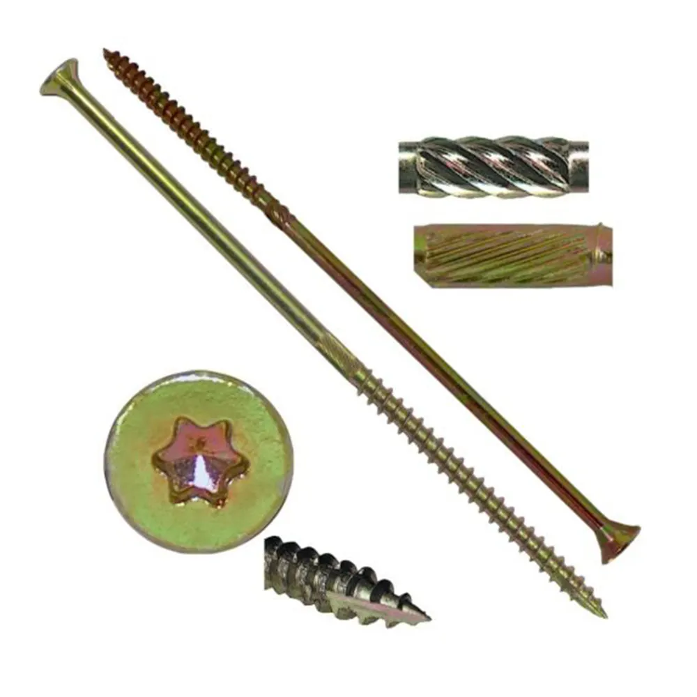 hex wafer head washer stainless steel timber screw for tile roof hook timber screws