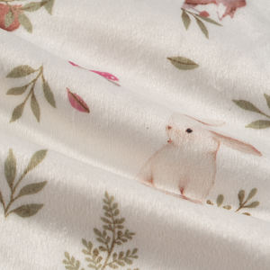 Couverture en fausse fourrure de vison imprimée lapin blanc, douce et moelleuse, 30x40 pouces, tricotée, écologique, antistatique, pour l'hiver et Pâques - Product Image 4