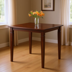 Kingsgate Dining <b>Table</b> Square Wooden Tapered <b>Leg</b> Routed Design Traditional Modern Home Furniture - Product Image 2