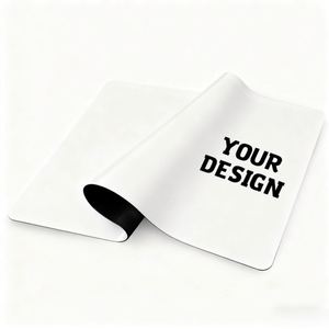 Manufacturer Custom <b>Small</b> Mouse Pads Wholesale Computer <b>White</b> Blank Sublimation Stitched Edges <b>Table</b> Desk Mat - Product Image 1
