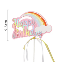 Décoration de gâteau d'anniversaire pour fille licorne Décoration de gâteau de premier anniversaire Unicornio Cadeau Favor Kids Baby Shower Birthday Party Cake Decorating