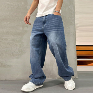 Pantalones Vaqueros Ligeros de Estilo Casual para Hombre, Corte Recto y Holgado, Cómodos, Pantalones Anchos para Hombre, Nueva Llegada - Product Image 4
