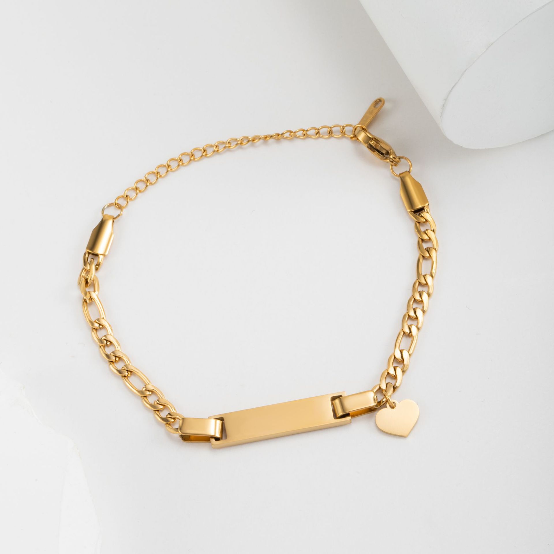 Gold-with Heart charm
